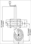 ALKO 8" Jockey Wheel Premium Swivel  - 628200XP3 - Fineline Fabrications